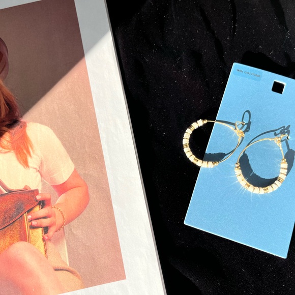 3mils Gold Plated Designer earrings - Picture 3 of 3